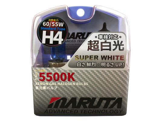MARUTA | MTEC H4 60 / 55W SUPER WHITE MT-439 - Lámparas halógenas de gas xenón 5500K - Marca ECE - Bild 1